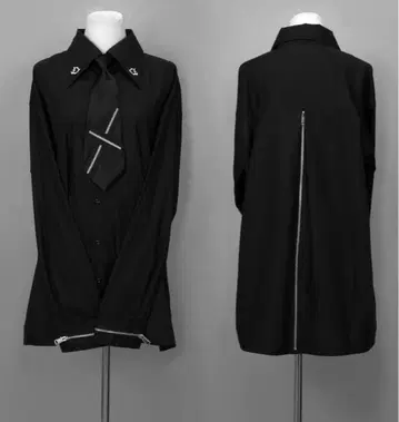DimMoire ZIP 셔츠 블랙