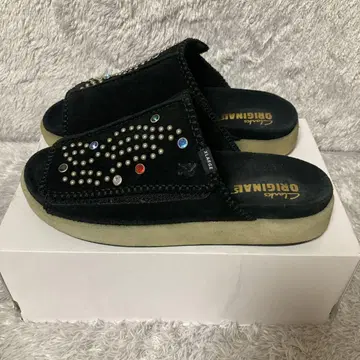 Clarks Original xlarge 블랙 사보 샌들 스터드