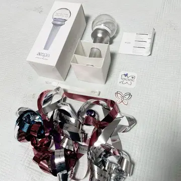 aespa 응원봉 은색 테이프 응원봉 씰