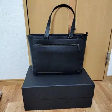 [Evoon] 토토노우 가죽 토트백 남성용 블랙