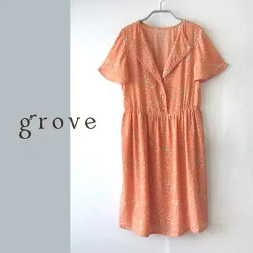 새상품급 grove 그로브 도트 무늬 큐트 티셔츠 원피스 M