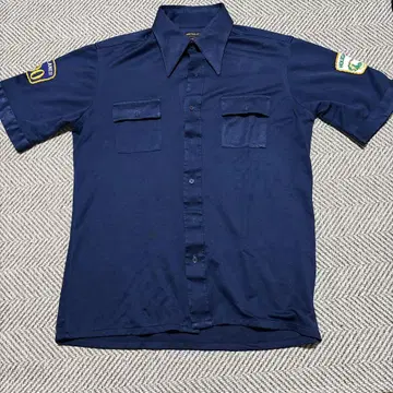 빈티지 JCPenney 볼링 셔츠 XL 네이비