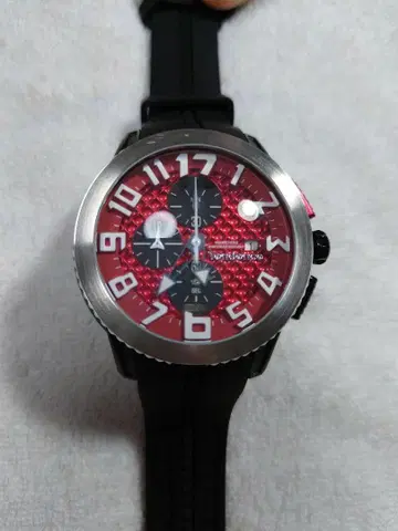 Tendence 손목시계 블랙 x 빨간색