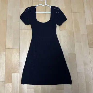 ZARA 크로셰 뜨개질 퍼프 슬리브 원피스