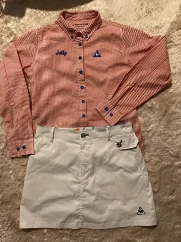 Le coq sportif 여성용 셔츠 및 스커트 셋업