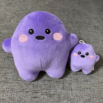 서큘러 퍼플 봉제 인형 세트