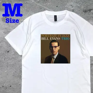 빌 에반스 BILL EVANS JAZZ 뮤직 티셔츠 화이트