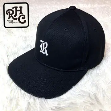 RHC/"R" 로고 캡/ 스냅백 캡/블랙