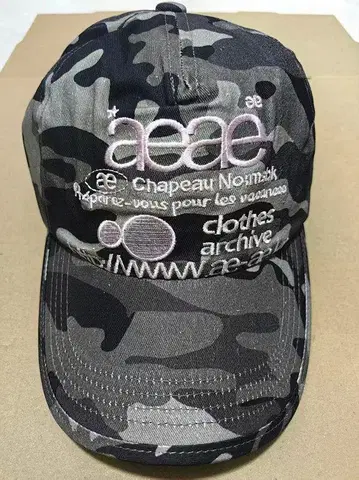 aeae 야구 모자 로고 자수 카모플라쥬