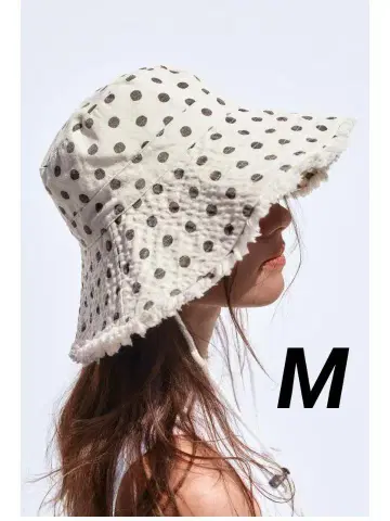 ZARA 도트 무늬 버킷햇 M 완판템