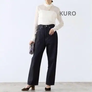 IENA ** KURO 별주 ANDERS OW 와이드 스트레이트 데님