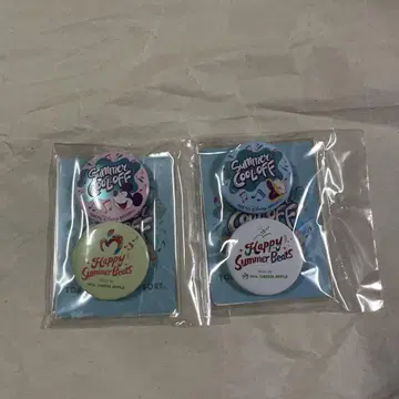 디즈니 리조트 미세스 그린 애플 캔뱃지 스티커 세트