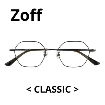Zoff 조프 안경 블랙 클래식 도수 없음 남녀 공용