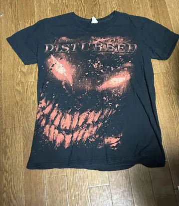 DISTURBED 디스터브드 티셔츠 밴딩 티 사이즈 L 구제 의류 Y2K