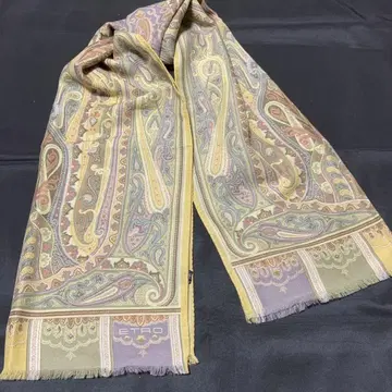 ETRO 페이즐리 무늬 스톨 실크 울