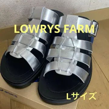 LOWRYS FARM 구르카 샌들 실버 통굽 L