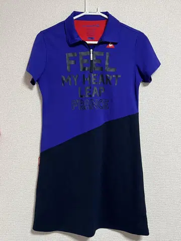 le coq sportif 골프 원피스 L 사이즈 보라색/블랙