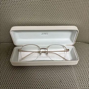 JINS 핑크 골드 오벌 프레임 안경