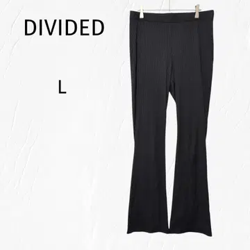 디바이드 H&M 블랙 플레어 팬츠 빅 사이즈 L