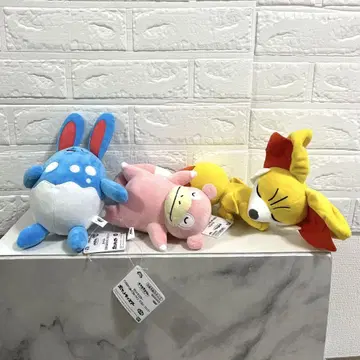 포켓몬스터 편안한 시간 봉제 인형~야돈 마릴리 폭코~ 3종