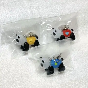 아사쿠사 하나야시키 팬더 카 메지루시 액세서리 가챠 3개 세트