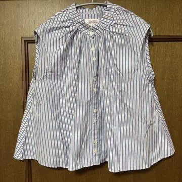 GALLEGO DESPORTES 블라우스 Bshop 스트라이프 개더
