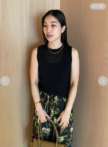 Mila Owen 이지케어 탱크 레이어드 컷 상의
