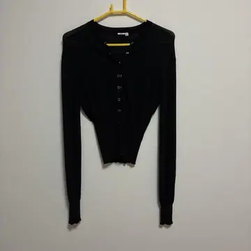 MOUSSY WAIST SWITCHING 가디건 블랙