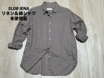 미사용품 SLOB IENA 린넨 면 셔츠 가격 인하 불가
