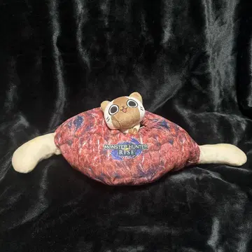 몬헌 고기 티슈 커버와 작은 아이루 봉제 인형