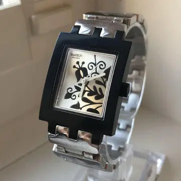 Swatch 스와치 배터리 새상품 꽃무늬 디자인 쿼츠 손목시계