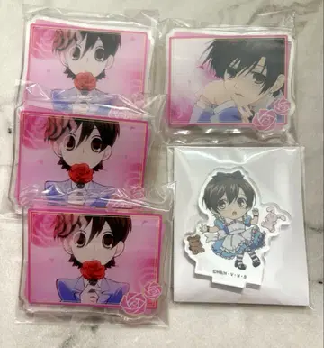 오란고교 호스트부 카페 아크릴 클립 배지 아크릴 스탠드