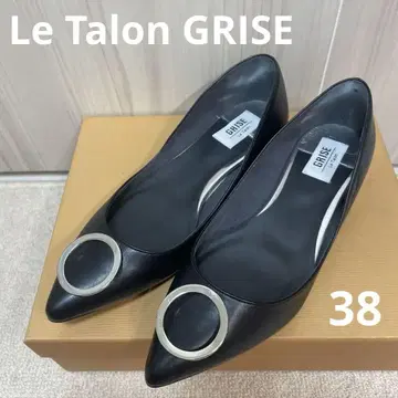 르 탈론 그리 플랫 펌프스 블랙 38