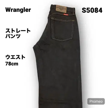 [ 즉시 구매 OK ] Wrangler 스트레이트 팬츠 33인치 블랙