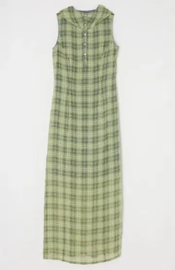 moussy HOODIE SLEEVELESS CHECK 드레스