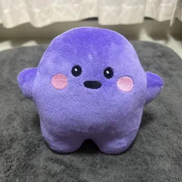 퍼플 [보라색] 원형 봉제 인형