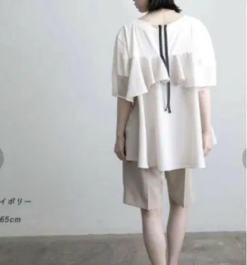 EimeeLaw 에이미 로우 코쿤 슬리브 백 프릴 상의
