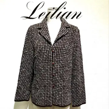 새상품 Leilian 라메 믹스 트위드 자켓 정가의 90% off 일본제