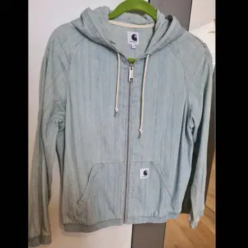 Carhartt 후드 부착 라이트 블루 자켓 데님 s 사이즈