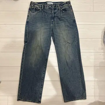DENIM & MILITARY 와이드 데님 블루