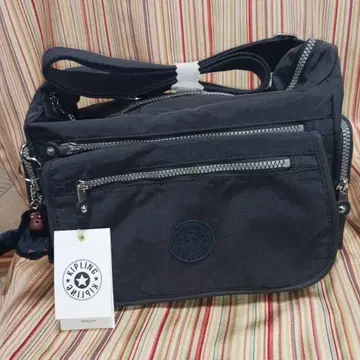 Kipling 숄더백 다크 그레이 몽키 포함