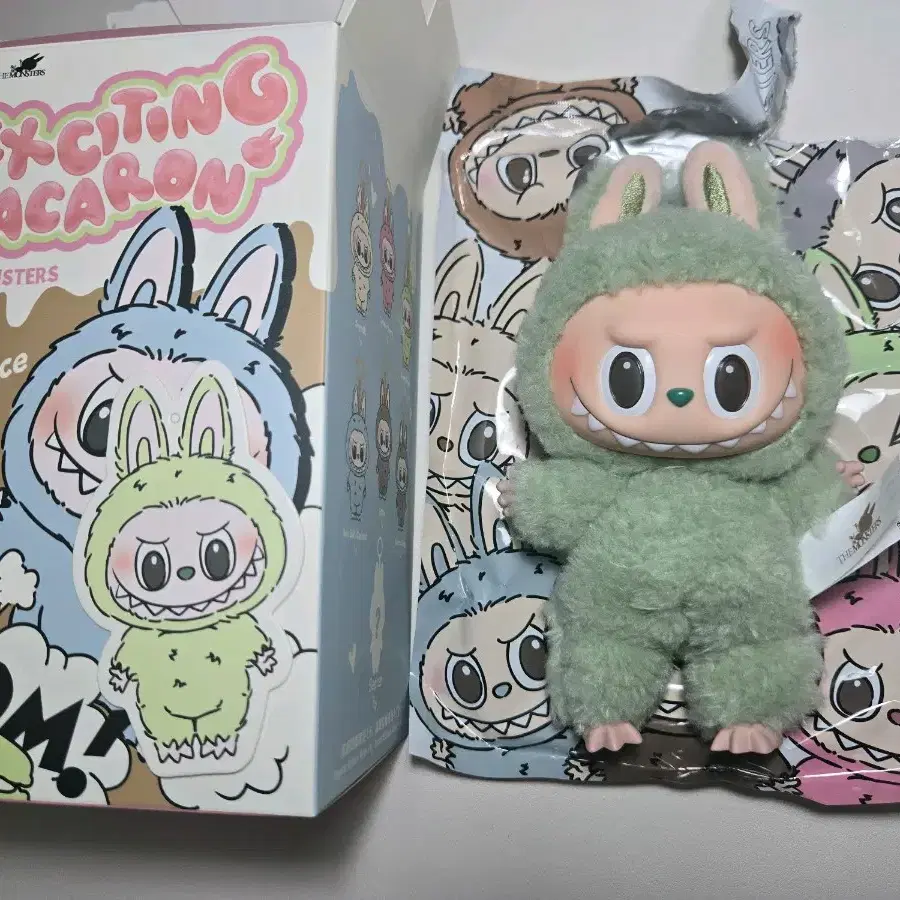 【正規品】POP MART Macaron Soymilk Pop Mart Labubu The Monsters Exciting Macaron Soymilk Vinyl