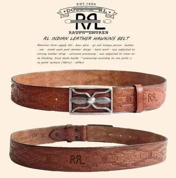 RRL Indian Leather Hawkins 벨트 32 사이즈