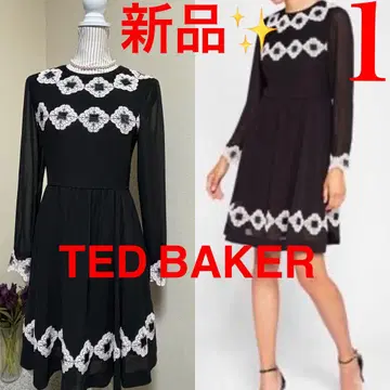 새상품! 테드 베이커 Ted Baker 포멀 원피스 S 블랙 결혼식