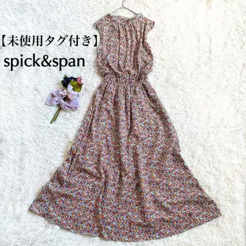 [미사용 택 포함] spick&span 스픽 앤 스팬 플라워 원피스