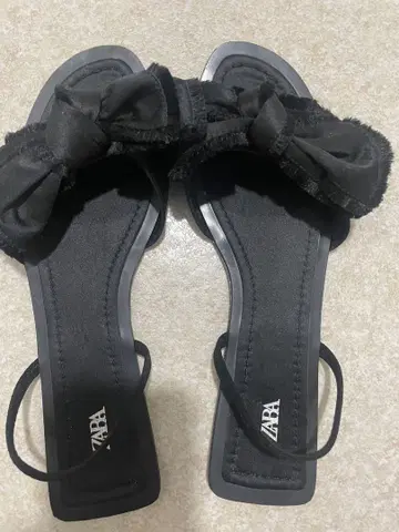 ZARA 리본 샌들 38