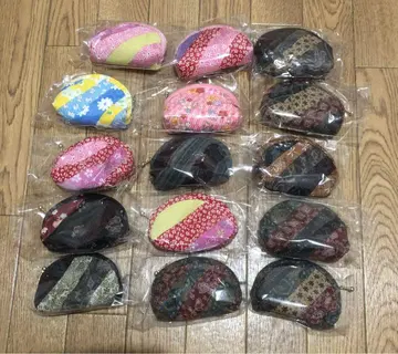 가마구치 지갑 핸드메이드 천 지갑 천 가마구치