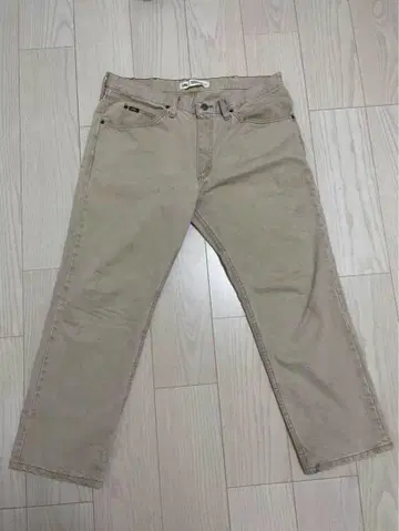 Lee 레귤러 핏 베이지 데님 팬츠