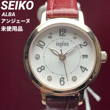 스와로브스키 미사용 SEIKO ALBA 앙제느 QZ 손목시계