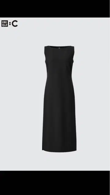 미사용 새상품 UNIQLO 크레이프 저지 원피스 블랙 S 사이즈